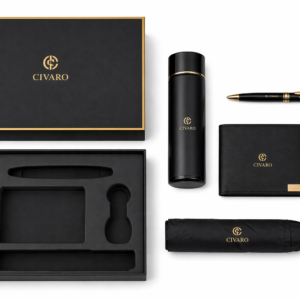 Civaro Executive Luxury Gift Set – Premium Thermos, Wallet, Pen, Umbrella & Keychain Collection